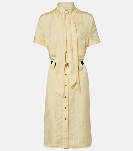 Versace Robe Greca en satin - Versace - Modalova