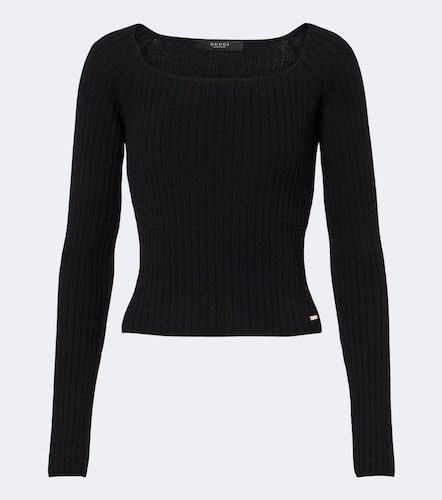 Pull côtelé en laine et cachemire - Gucci - Modalova