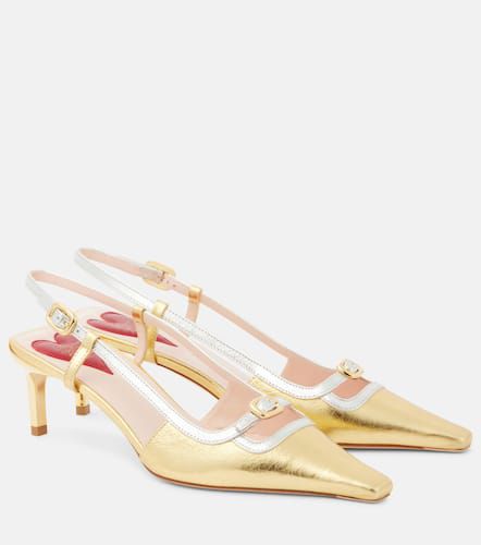 Escarpins slingback Viv'Canard en cuir métallisé - Roger Vivier - Modalova