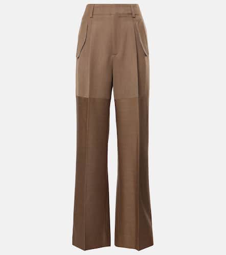 Pantalon ample en laine - Victoria Beckham - Modalova