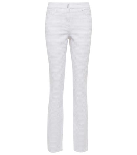 Pantalon droit 4G à taille haute en coton - Givenchy - Modalova