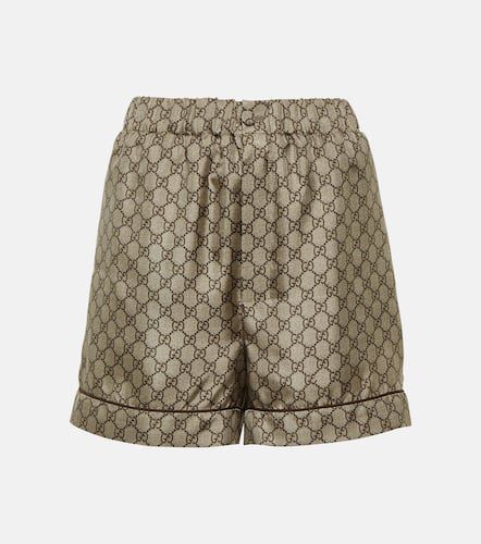 Gucci Short GG imprimé en soie - Gucci - Modalova