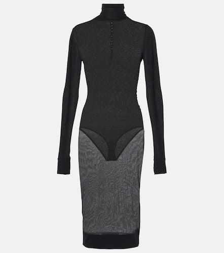 Robe midi à col roulé - Saint Laurent - Modalova