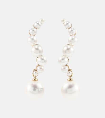 Boucles d’oreilles en or 14 ct et perles - Mateo - Modalova