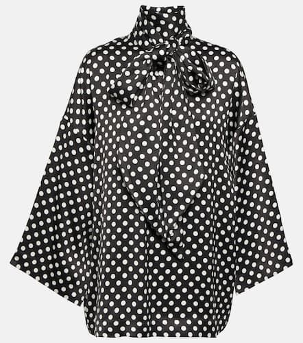 Blouse en satin à pois - Saint Laurent - Modalova