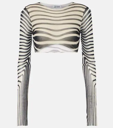 Top raccourci The Navy Blue Body Morphing rayé - Jean Paul Gaultier - Modalova