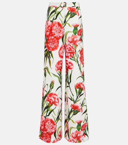 Pantalon ample à fleurs - Dolce&Gabbana - Modalova