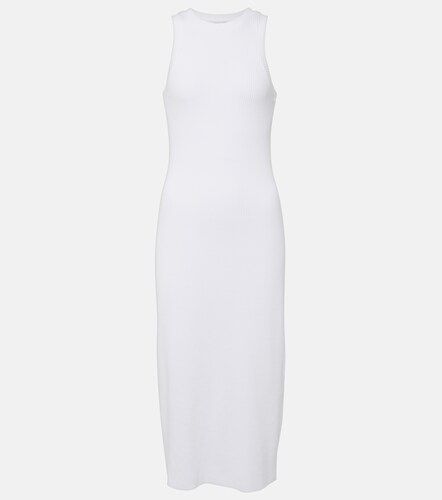 Robe midi en maille jersey côtelée - Vince - Modalova