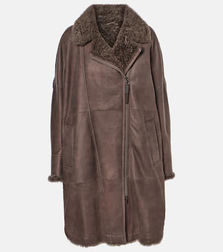 Manteau en cuir et shearling - Brunello Cucinelli - Modalova