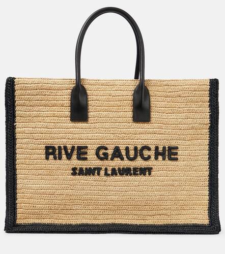 Cabas Rive Gauche en raphia - Saint Laurent - Modalova