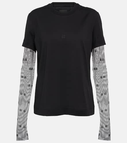 T-shirt 4G en coton à tulle - Givenchy - Modalova