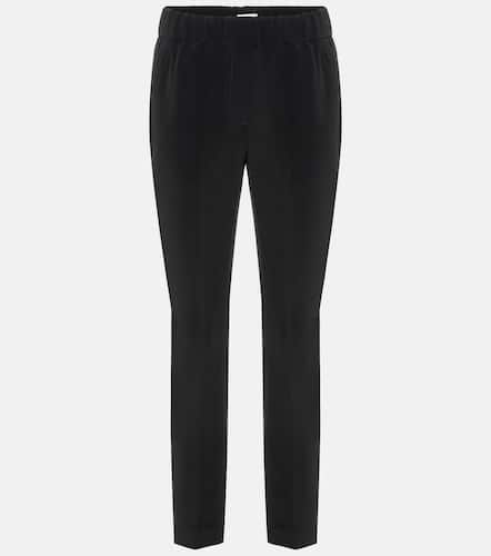 Pantalon raccourci en soie mélangée - Brunello Cucinelli - Modalova