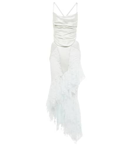 Robe midi en coton mélangé - Balmain - Modalova