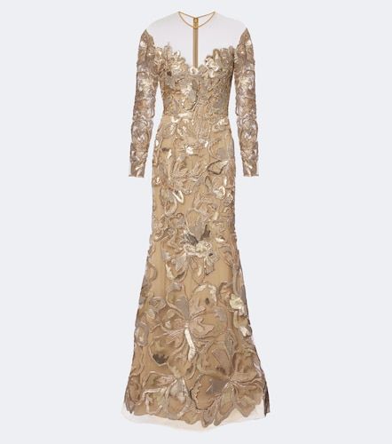 Elie Saab Robe longue à sequins - Elie Saab - Modalova