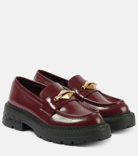 Mocassins Marlow en cuir verni à ornements - Jimmy Choo - Modalova