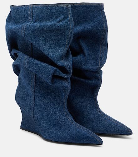 Balmain Bottines en denim - Balmain - Modalova