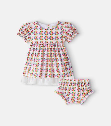 Fábula Bébé – Set robe et culotte bloomer en coton à fleurs - Fabula - Modalova