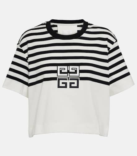 T-shirt 4G raccourci en coton à logo - Givenchy - Modalova