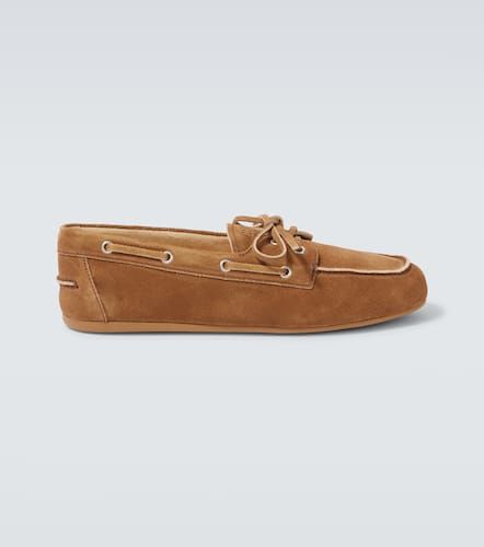 Miu Miu Chaussures bateau en daim - Miu Miu - Modalova