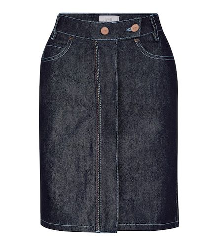 Mini-jupe en jean à taille haute - Victoria Victoria Beckham - Modalova