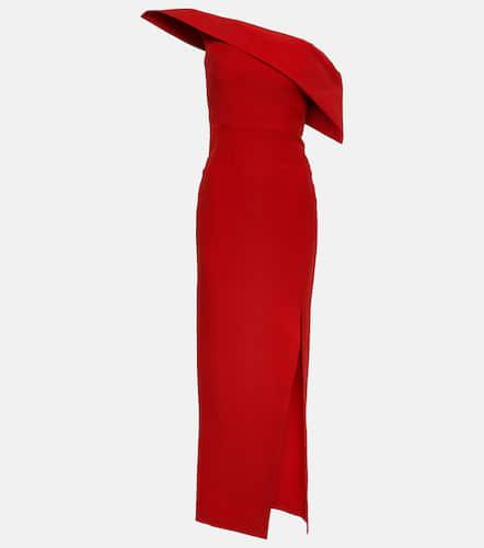 Robe longue asymétrique en laine et soie - Roland Mouret - Modalova