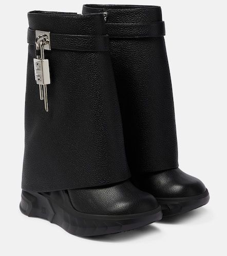 Bottines Shark Lock 115 en cuir - Givenchy - Modalova