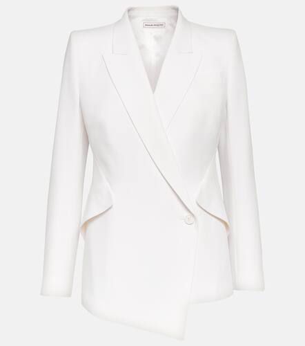 Blazer asymétrique en crêpe - Alexander McQueen - Modalova