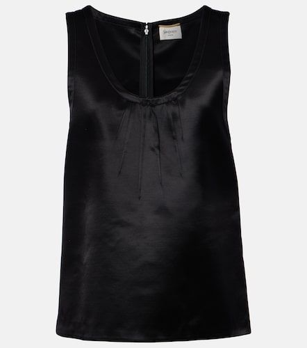 Top Cassandre en satin - Saint Laurent - Modalova