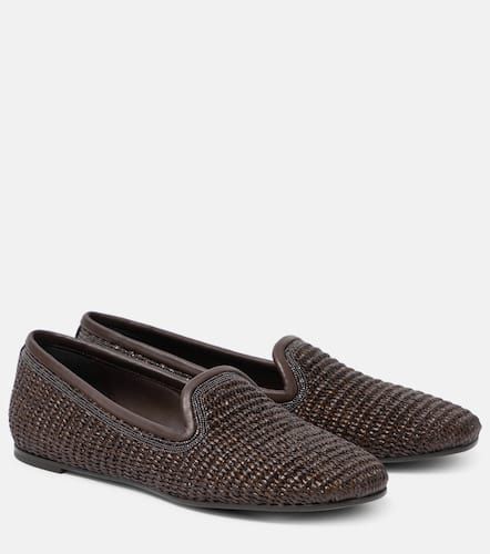 Slippers en raphia - Brunello Cucinelli - Modalova