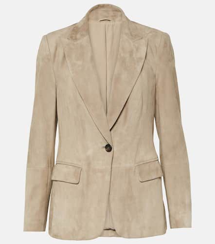 Blazer en daim à ornements - Brunello Cucinelli - Modalova