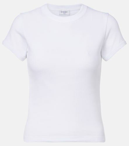 T-shirt Cassandre en jersey de coton - Saint Laurent - Modalova
