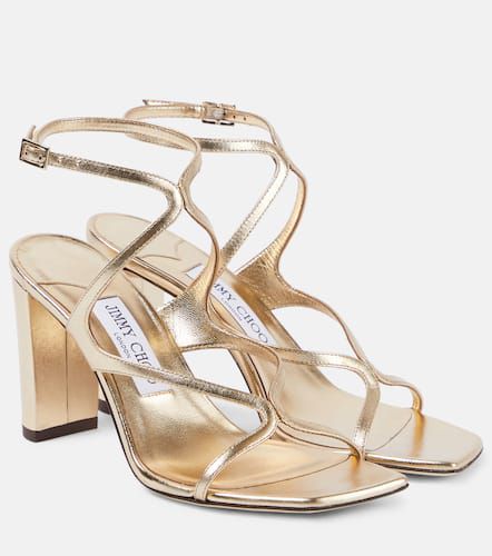 Sandales Azie 85 en cuir métallisé - Jimmy Choo - Modalova