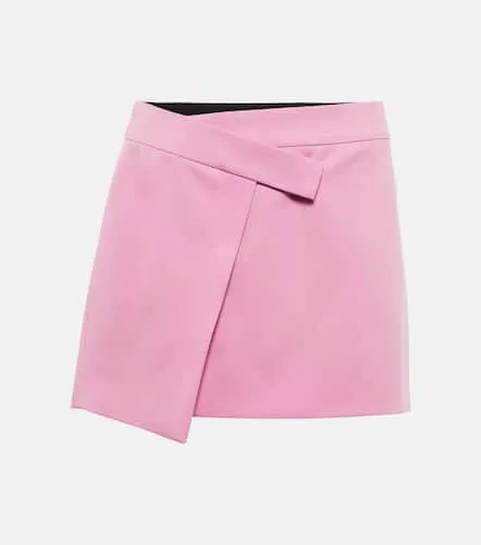 Mini-jupe portefeuille Cloe en gabardine - The Attico - Modalova