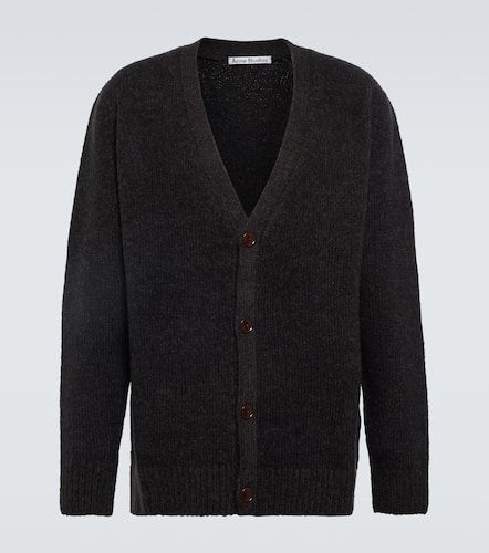 Cardigan en laine et coton mélangés - Acne Studios - Modalova