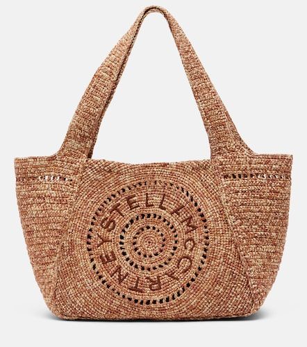 Cabas en raphia à logo - Stella McCartney - Modalova