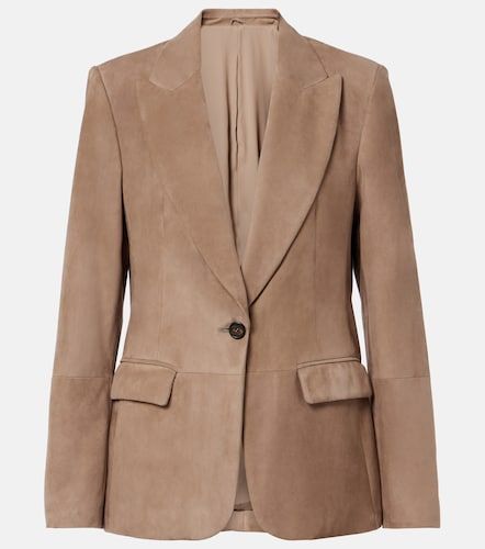Brunello Cucinelli Blazer en daim - Brunello Cucinelli - Modalova