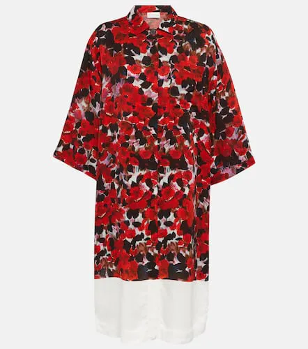 Robe chemise à fleurs - Dries Van Noten - Modalova