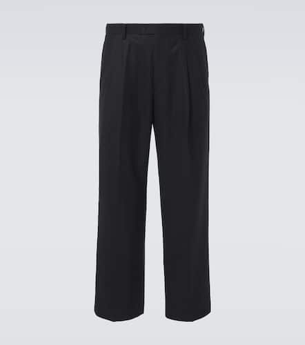 Pantalon droit en laine et soie - Auralee - Modalova