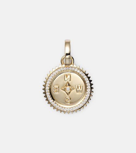 Collier Internal Compass en or 18 ct et diamants - FoundRae - Modalova