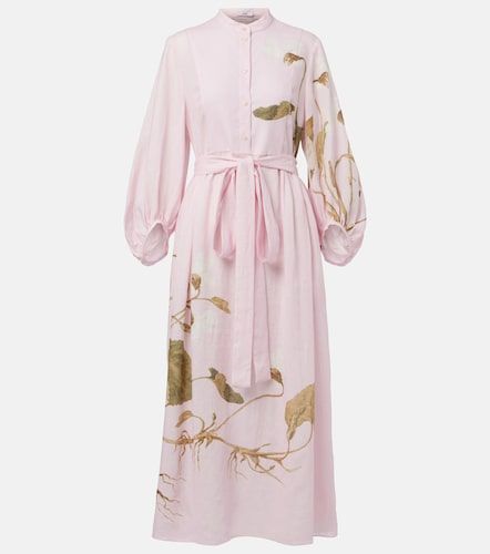 Erdem Robe midi imprimée en lin - Erdem - Modalova