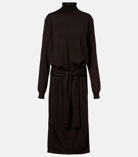 Robe midi en laine mélangée - Lemaire - Modalova