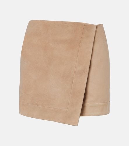 Balmain Jupe portefeuille en daim - Balmain - Modalova