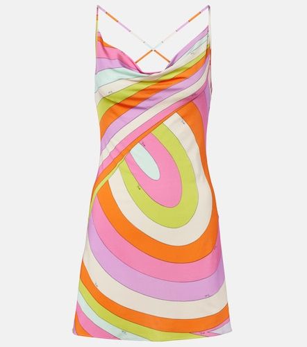 Robe Iride en satin à imprimé - Pucci - Modalova