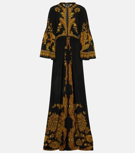 Robe longue en soie à motif cachemire - Etro - Modalova