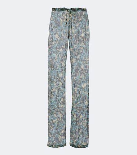 Pantalon ample à fleurs - Dries Van Noten - Modalova