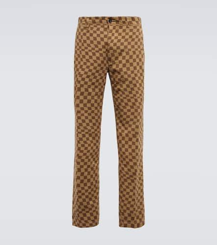 Pantalon droit en coton à carreaux - Incotex x Facetasm - Modalova