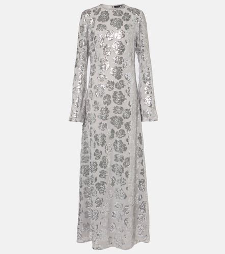 Robe longue à sequins et à fleurs - Rotate - Modalova