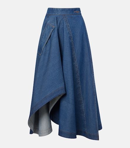 Jupe midi asymétrique en coton - Givenchy - Modalova