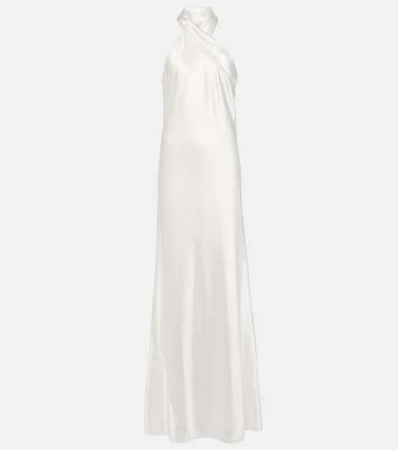 Robe longue de mariée Pandora en satin - Galvan - Modalova