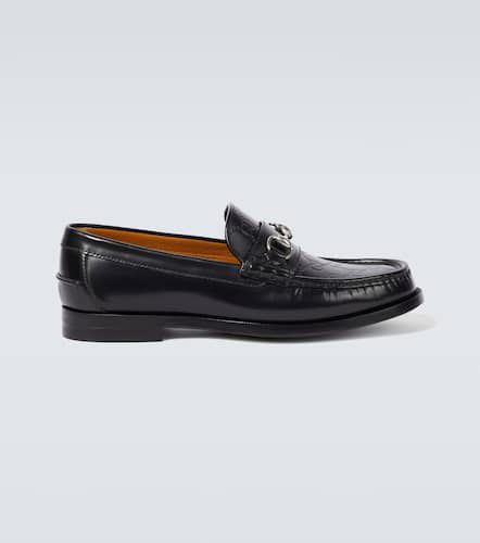 Gucci Mocassins Horsebit GG en cuir - Gucci - Modalova